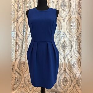 Bisou Bisou Classic Elegant Royal Blue Midi Dress Size 6
